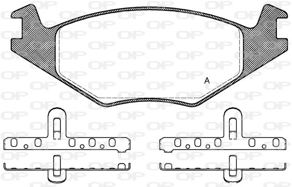 OPEN PARTS Bremžu uzliku kompl., Disku bremzes BPA0171.20